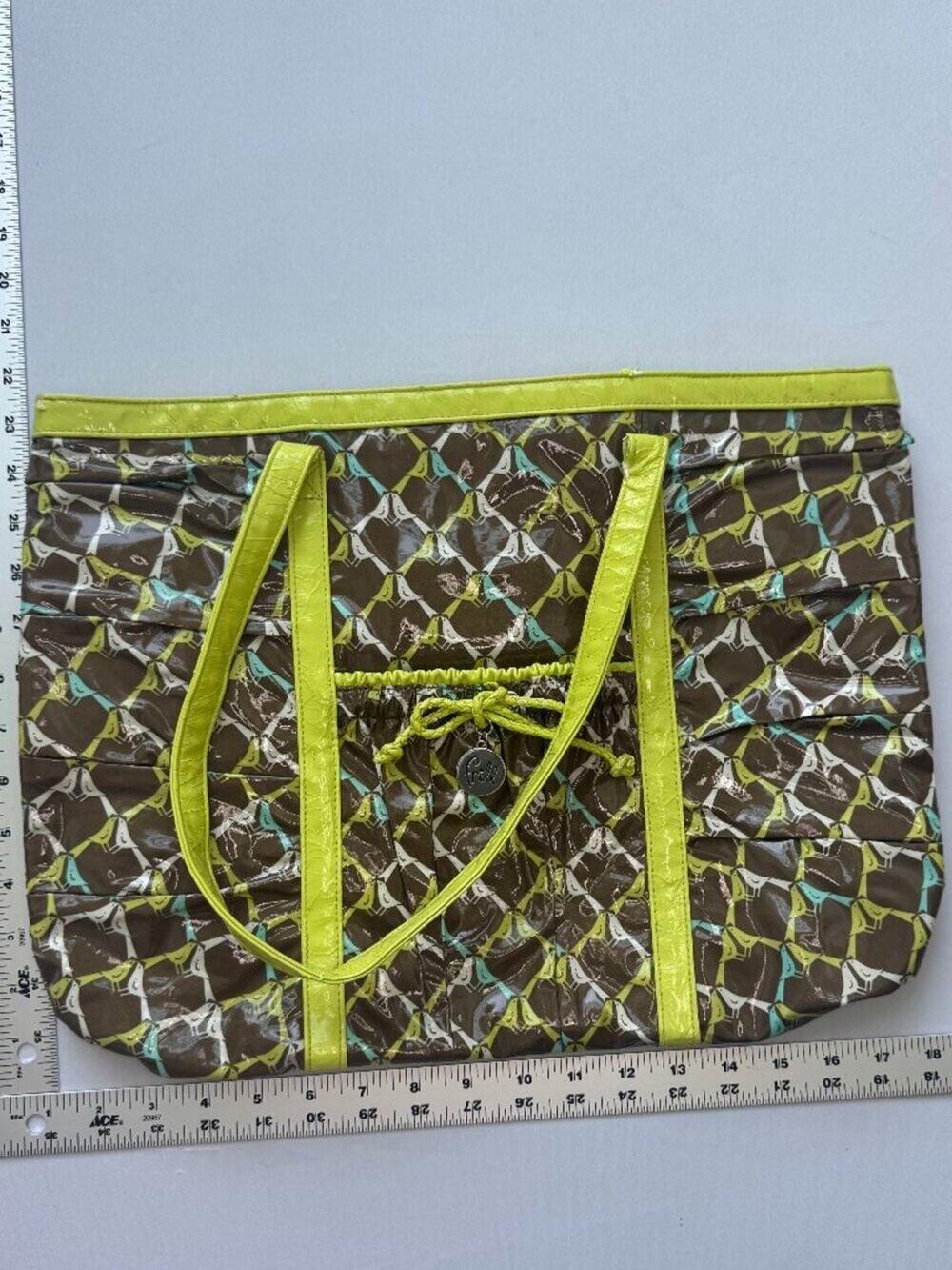 Vera Bradley Take Me With You Tote Vintage Sittin In A Tree Bird Print AS-IS